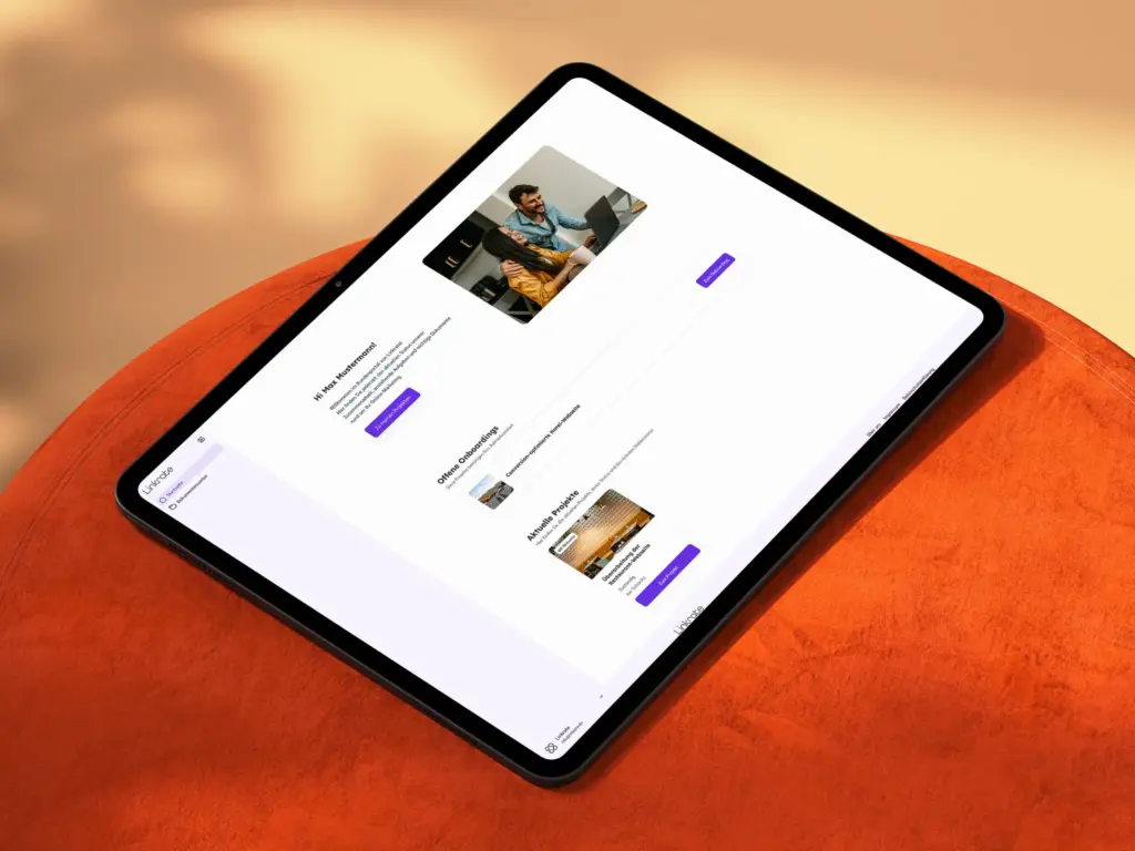 Kundenportal Mockup